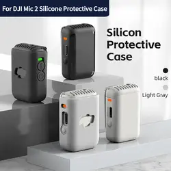 For DJI Mic 2 Silicone Protective Case Charging Case Protective Cover Wireless Microphone Scratch-proof Protector Case