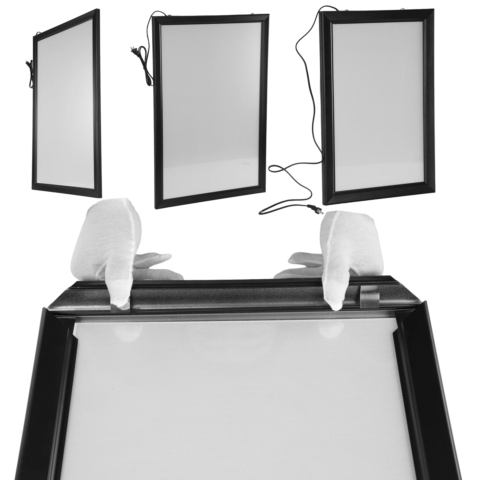 

Светодиодная рамка для кинопостеров 15,7 x 23,6 дюйма / 23,6 x 35,4 дюйма, световой короб с диммером для декораций, выставок и рекламы