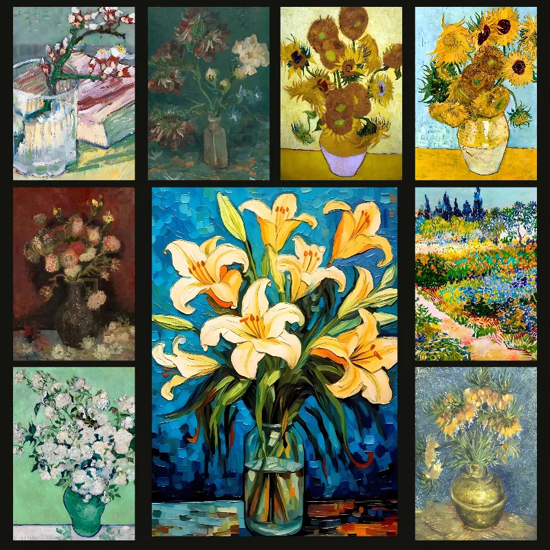 

Van Gogh Sunflowers Garden Poster Wall Art Home Decor Room Decor Digital Painting Living Room Restaurant Kitchen Art