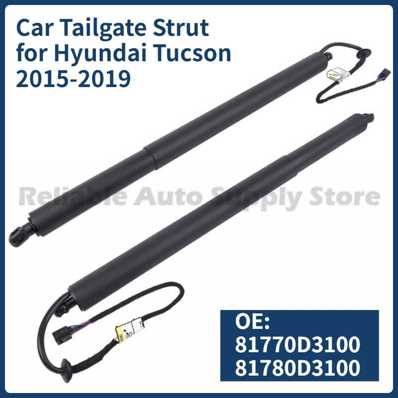 

1 Pair Car Tailgate Strut 81770D3100 81780D3100 Car Trunk Tailgate Lifting Electric Strut Suitable for Hyundai Tucson 2015-2019