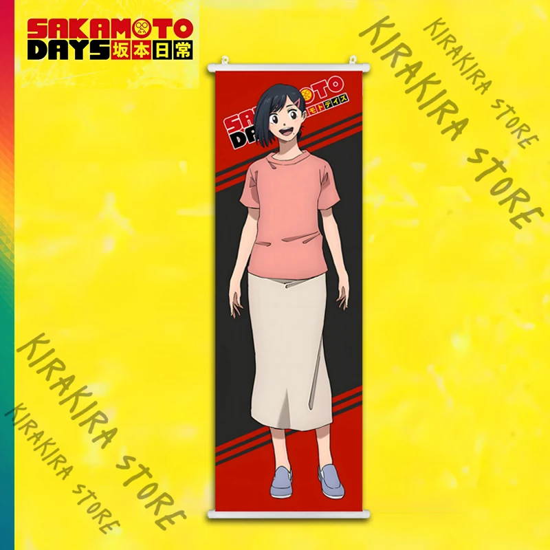 SAKAMOTO DAYS 애니메이션 장식 그림 포스터 Playbill Sakamoto Tarō 코스프레 교수형 그림 스크롤 장식 액세서리