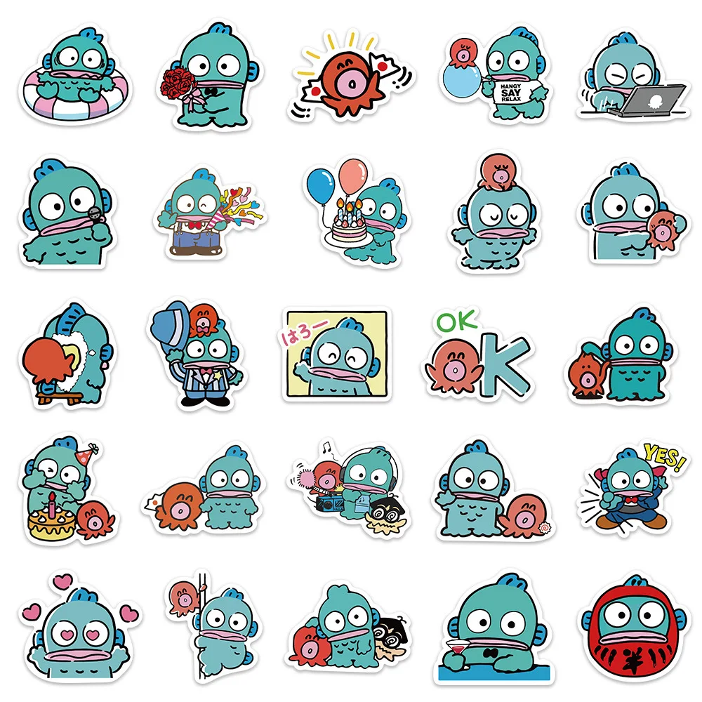 10/30/50Pcs Funny Blue Murloc Stickers Graffiti Cartoon Klassieke Decals Speelgoed Diy Laptop Telefoon Koelkast Skateboard gitaar Sticker Speelgoed