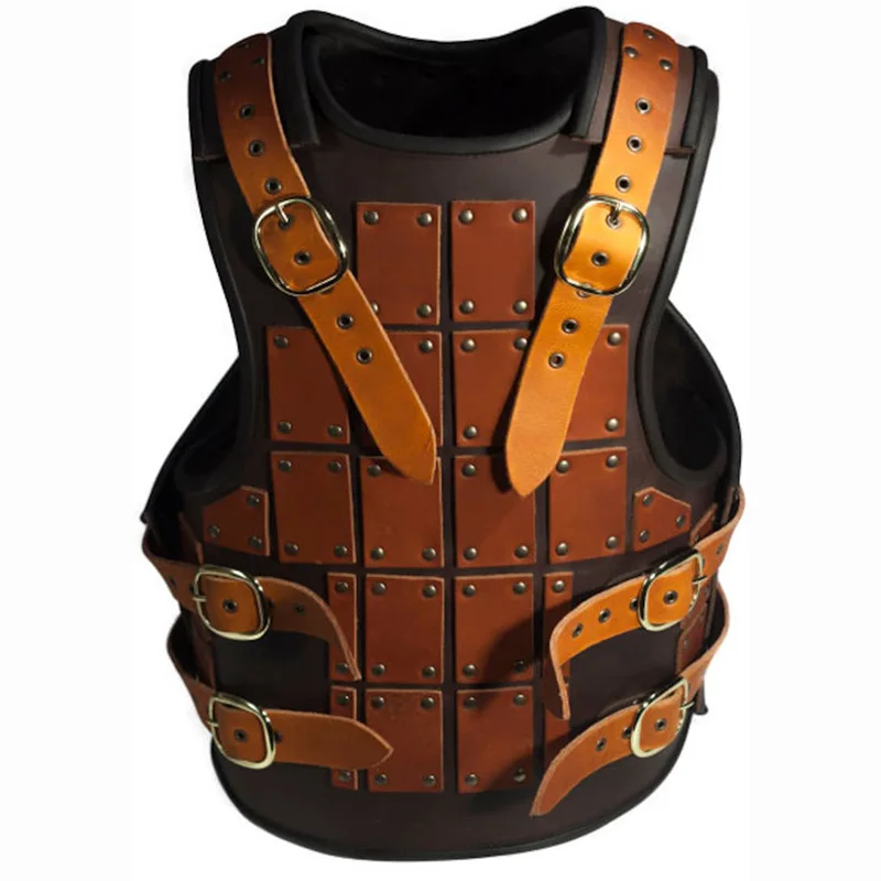 Medieval Viking Pirate Mercenary Leather Chest Body Armor Saxon Knight Breastplate Cosplay Costume Steampunk Brigandine Cuirass