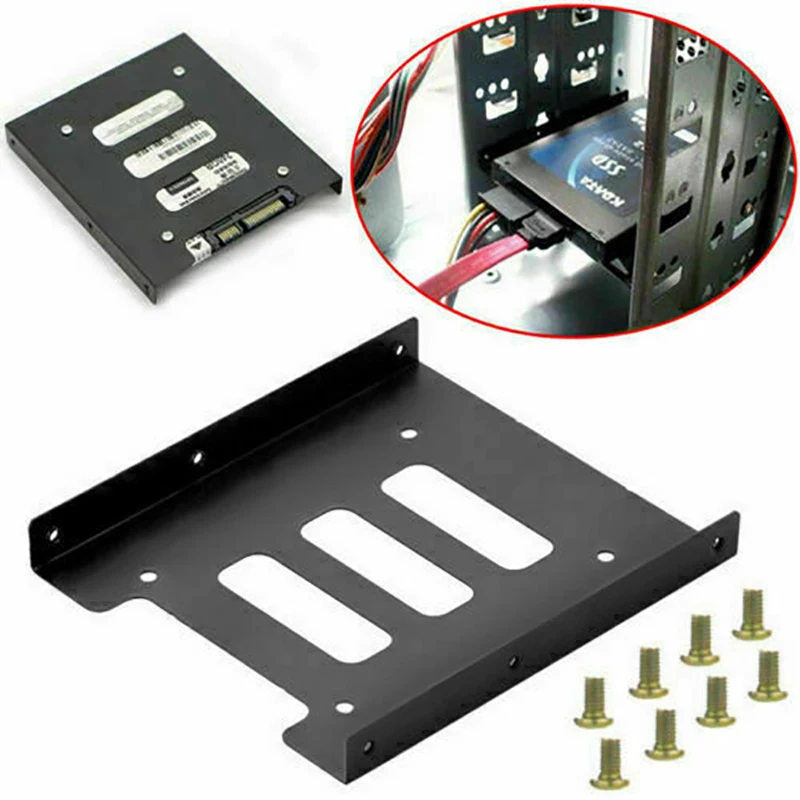 SSD Solid State Hard Drive Bracket 2.5 Inch Hard Disk Bracket Tray Metal Mounting Adapter Bracket PC Computer Support Accessory