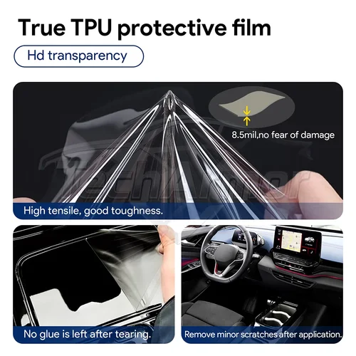 Imagen 2 del producto Protector de TPU para Interior de coche, película antiarañazos para Omoda A5/C5/E5 2022-2025, pegatina protectora para salpicadero de navegación para consola central