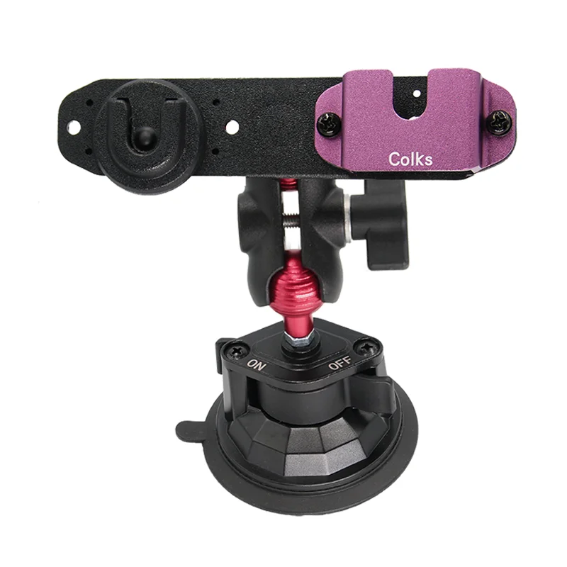 Staffa per microfono manuale per walkie talkie Colks, console centrale per parabrezza per auto, staffa fissa per telefono cellulare/walkie talkie/microfono