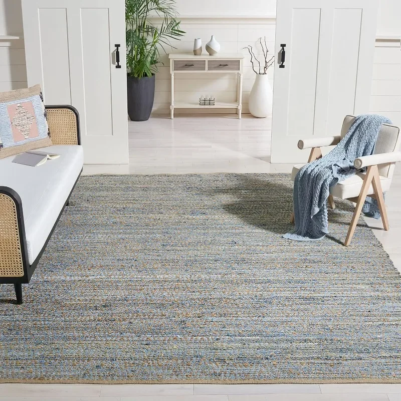 

Area Rug -Handmade Weave Coastal Braided,Ideal for High Traffic Areas in Living Room, Bedroom