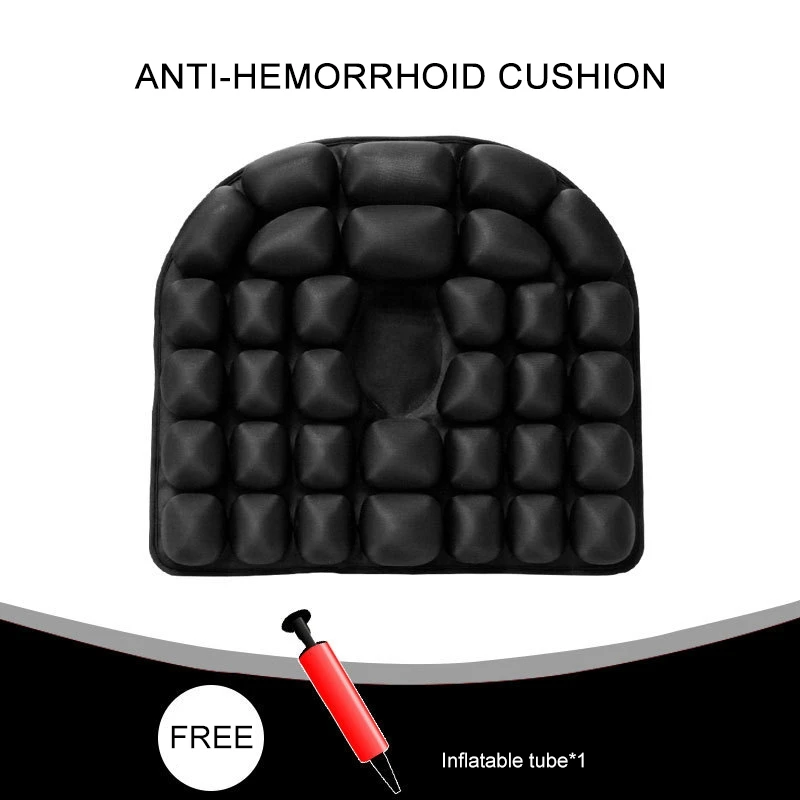 Inflatable Cushion 3D Buffer Thicken Hemorrhoid Cushion Seat Mat Pregnant Women's Buttock Pad Non-slip for Home Sofa Office Car