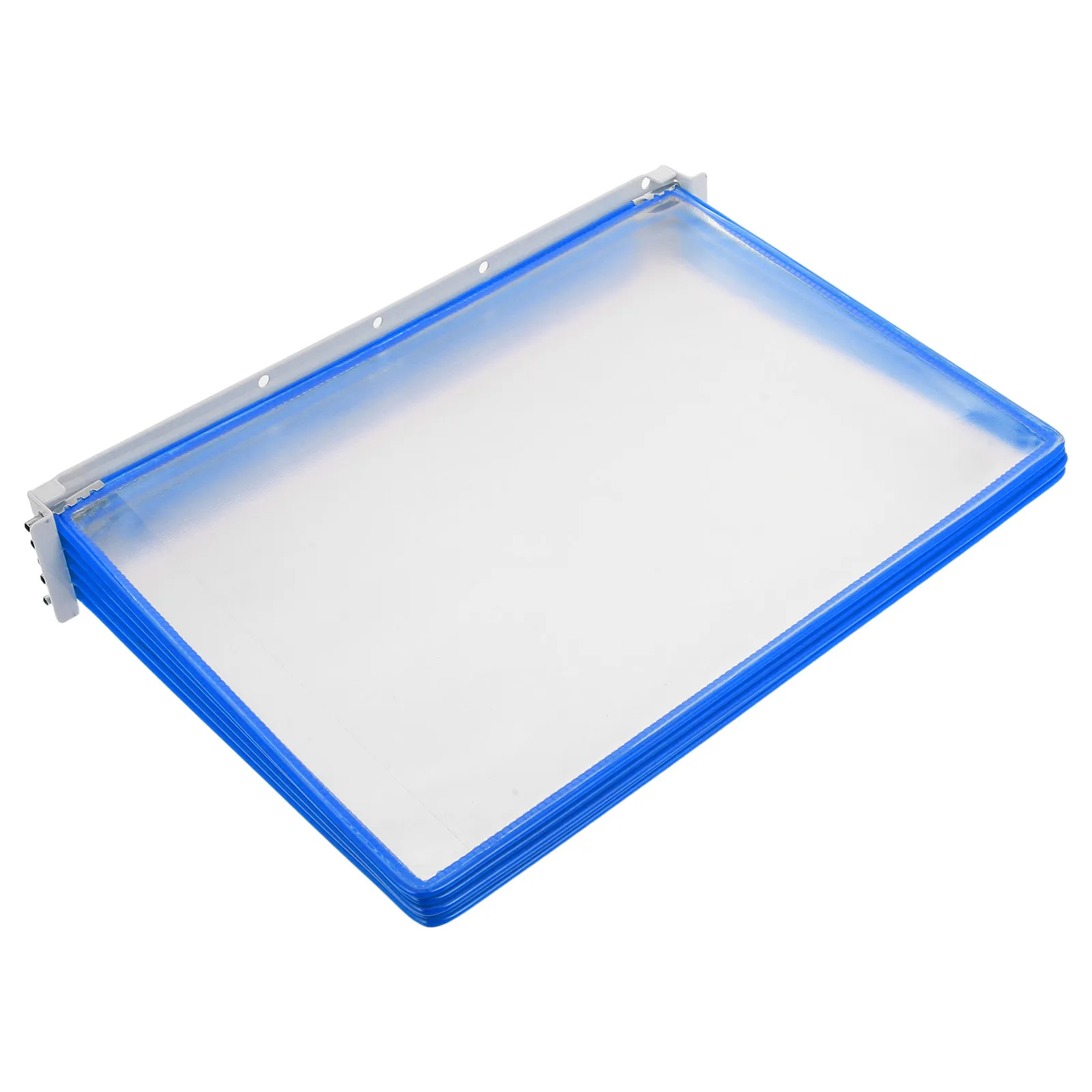 Wall File Organizer A4 Clear Wall Pocket File Holder Space-Saving Document Display Rack For Office Training Room