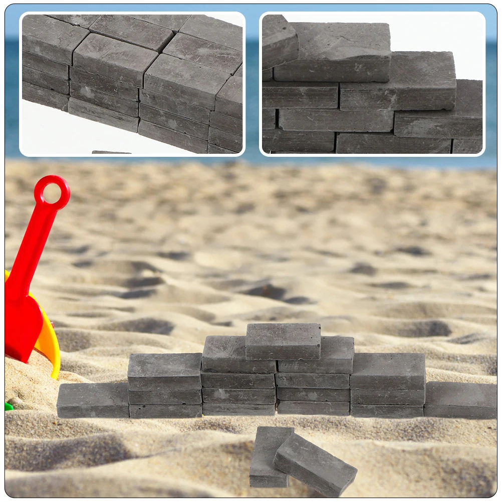 

100Pcs Detailed Miniature Bricks for Dollhouse DIY Crafting Mini Bricks Ornament Sand Table Models