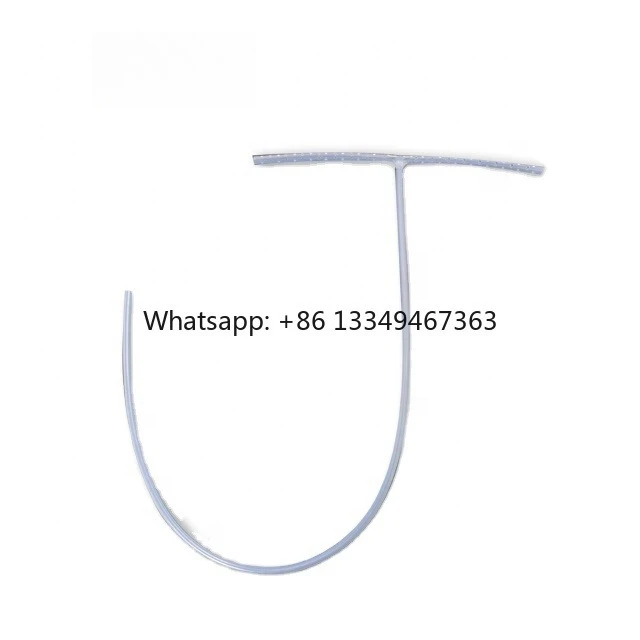 T-shaped Perforated Drain Made of Medical Grade Silicone