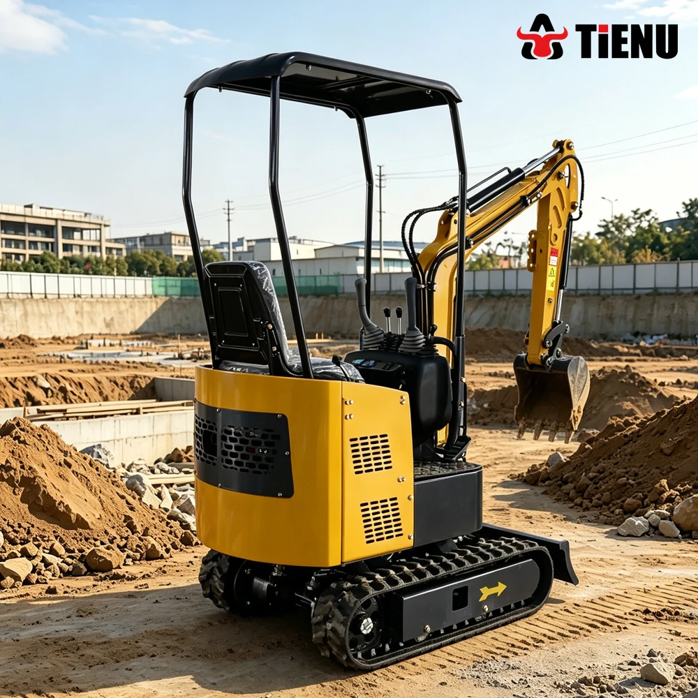Compact Tracked Backhoe Excavator  CE Certified Earthmoving Machinery Customization Available  Mini Excavator