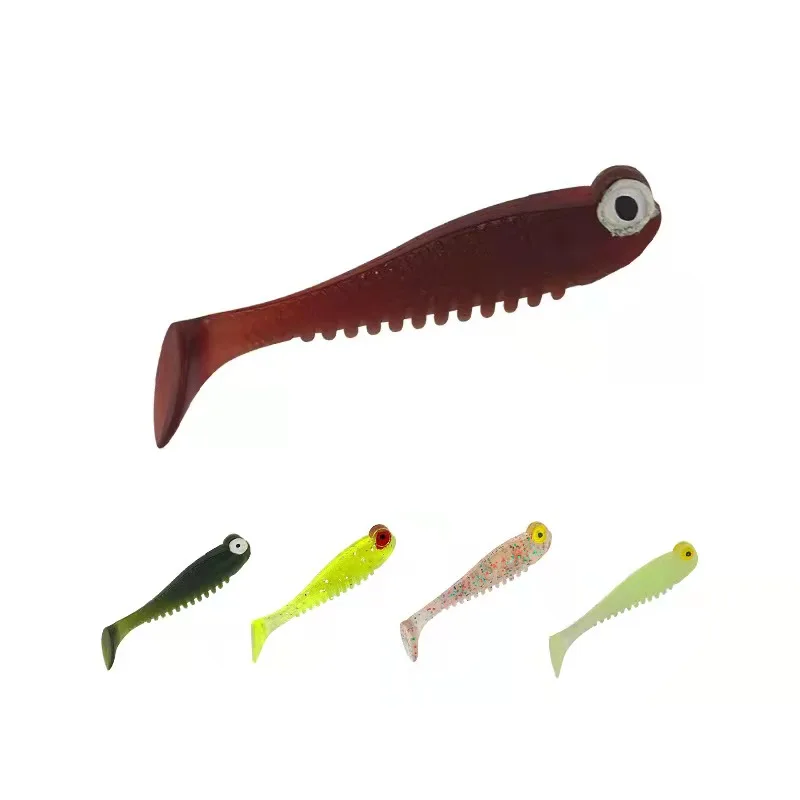 1000pcs 5cm 1.2g Soft Swimbait Fishing Lure for Pick Crankbait Softbaits Fish Goods Tackle jig head 부드러운 미끼 мягкая приманка 낚시