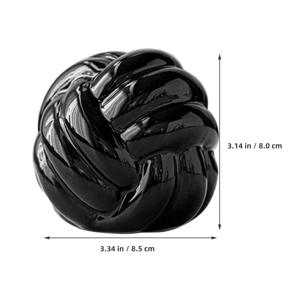 

Ceramic Thread Knot Craft Nordic Style Modern Line Texture Indoor Table Decoration Living Room Desk Ornament