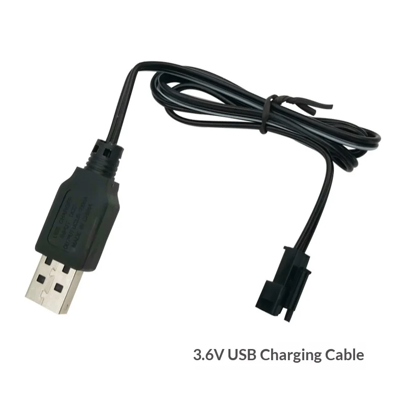Câble de chargeur USB pour voitures RC 3.6V 4.8V 6V 7.2V 9.6V, jouet électrique, Robot transformateur, télécommande, chargeur pour enfants