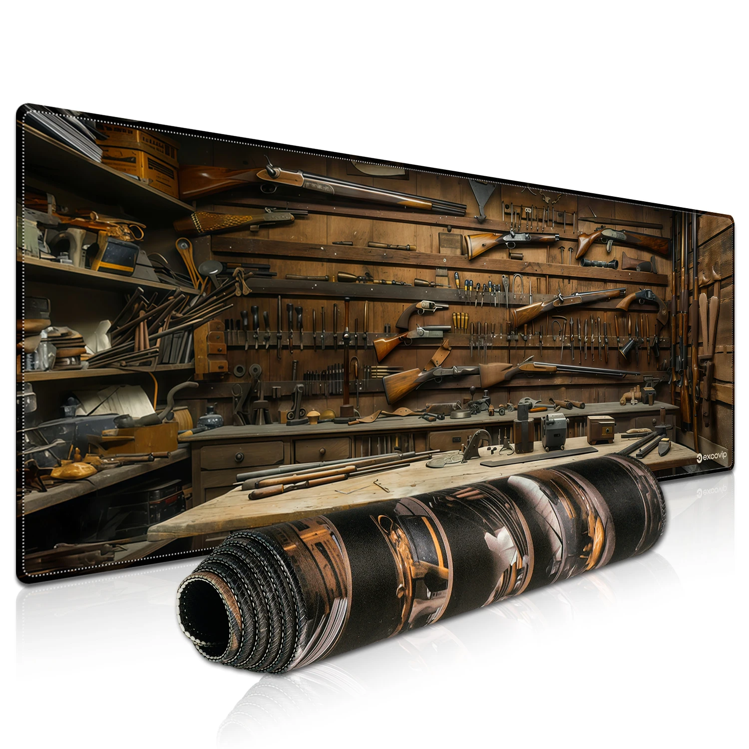 

EXCO Gaming Mouse Pad Large Keyboard Mousepad with Stitched Edge Non-Slip Rubber Base Computer Desk Mat for Office Home