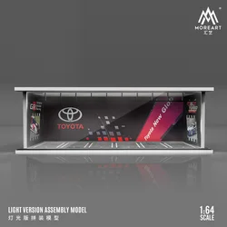 Timemicro+MoreArt 1:64 TOYOTA TOYOTA- Light version of the assembled garage scene