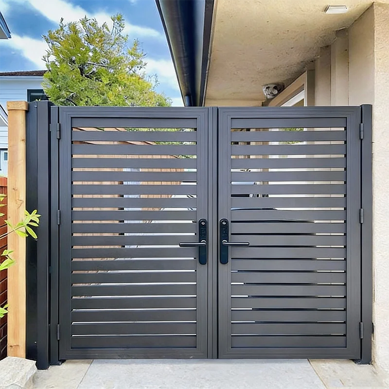 Automatic Sliding Driveway Entry Gate With Modern Design Eco-friendly & Durable Aluminum Construction for Villa and Courtyard