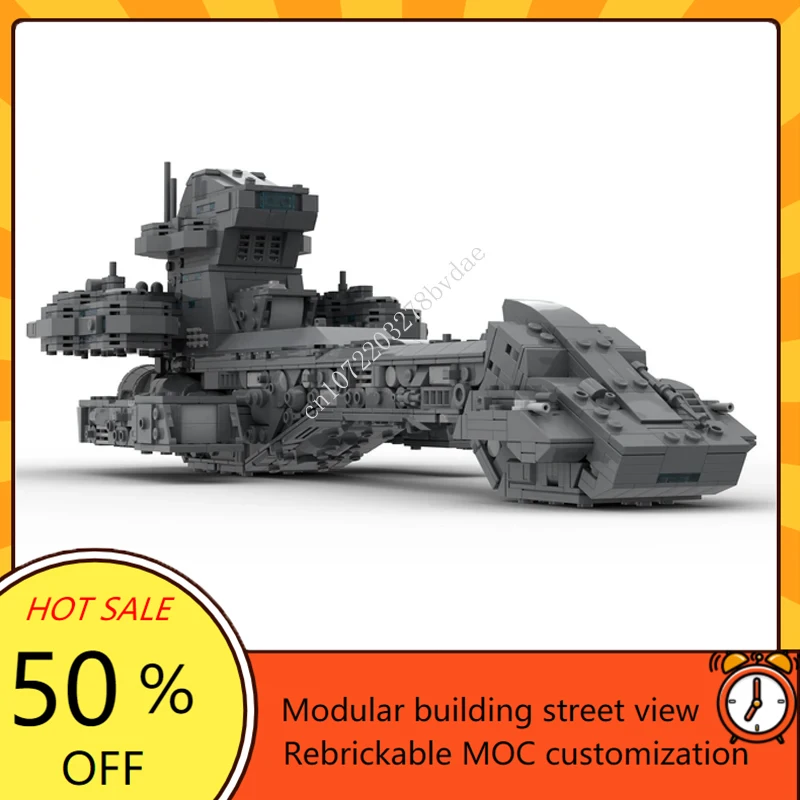 1866PCS Space Movie Puzzle Stargate X-303 Prometheus Spaceship DIY Assembly Model Technology Toy Christmas Birthday Gifts