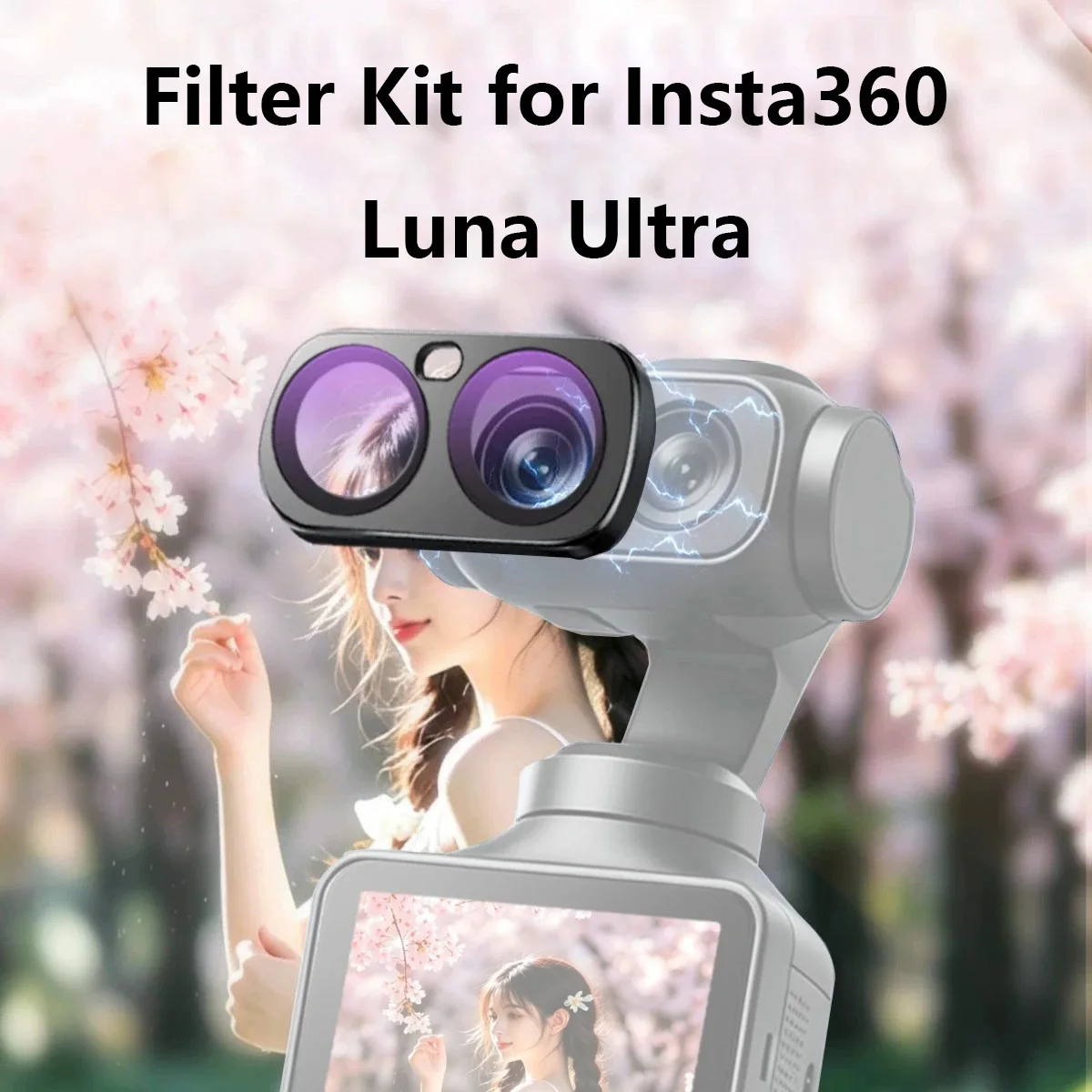 ND8 ND16 UV CPL 1/4 Black Mist Objektivfilter Magnetischer Objektivfilter für Insta360 Luna Ultra Vlog Handheld Gimbal Action-Kamera-Objektiv – Detail 1