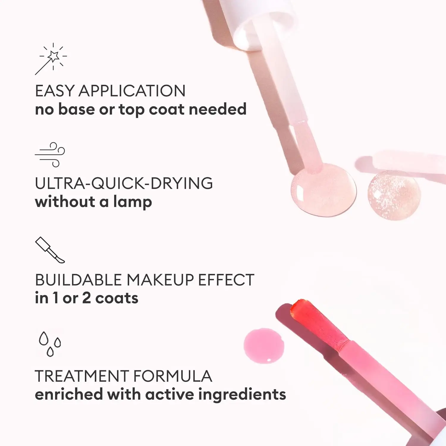 Conjunto de trio de esmalte de Natal - Tratamento de fortalecimento e crescimento com efeitos de mirtilo, brilho e gordo - presente feminino