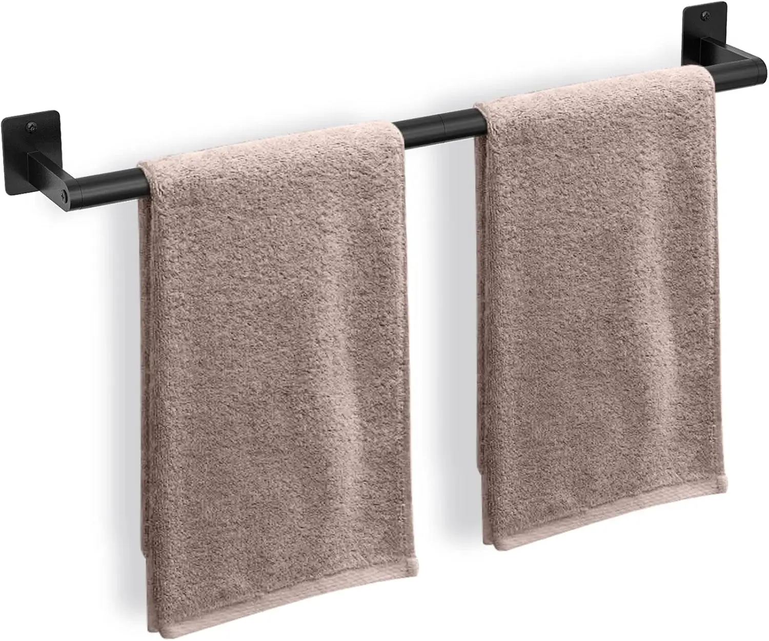 

Bathroom Towel Bar 24 Inch Wall Mounted Heavy Duty Single Towel Rod Matte Black