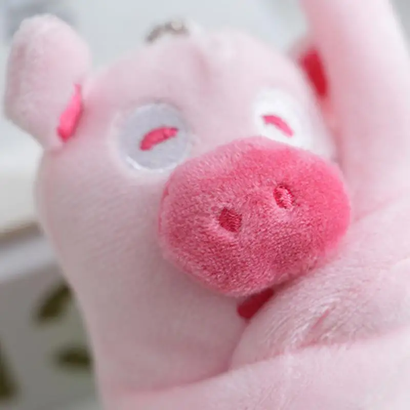 Plush Toy for Kids Cartoon Pig Car Plush Decor Soft Texture Stuffed Animal Toy for Sofa Balcony Car Bed and Stroller