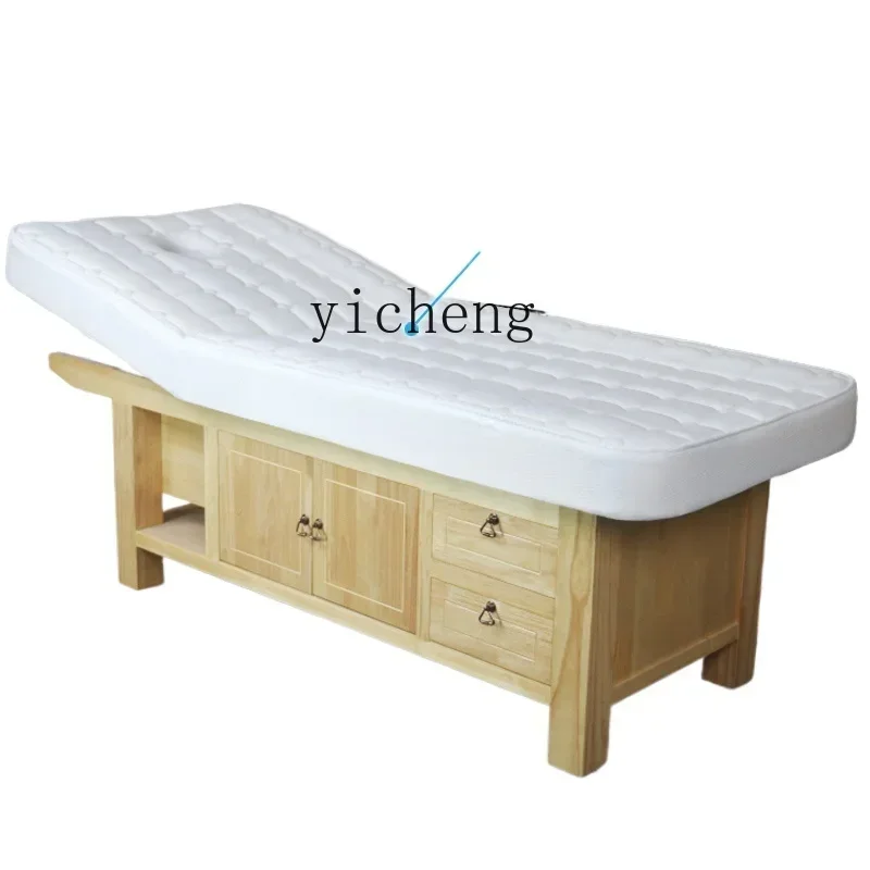 

solid wood electric beauty bed high-end beauty salon special massage massage bed household