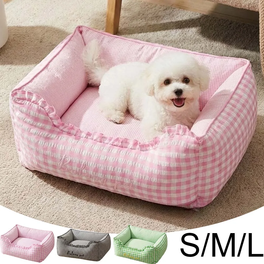 

Luxury Soft Pet Sofa Bed Removable Washable Cat Dog Bed Warm Sleeping Cushion Mat for Puppy Kitten Pet Home Supplies S/M/L Size