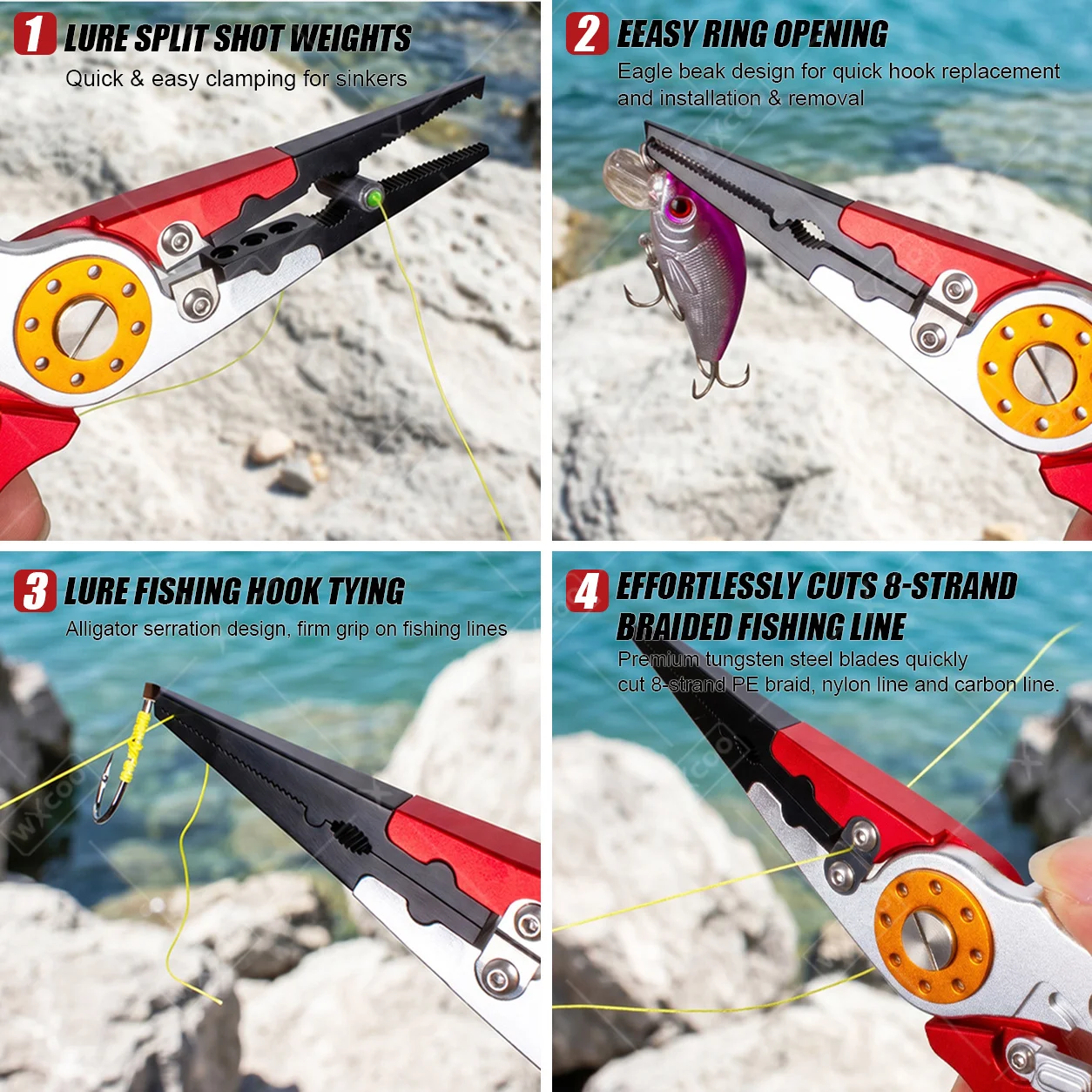 WXCOO Split Ring Pliers Hook R - Saltwater Fishing Hook recension och pris
