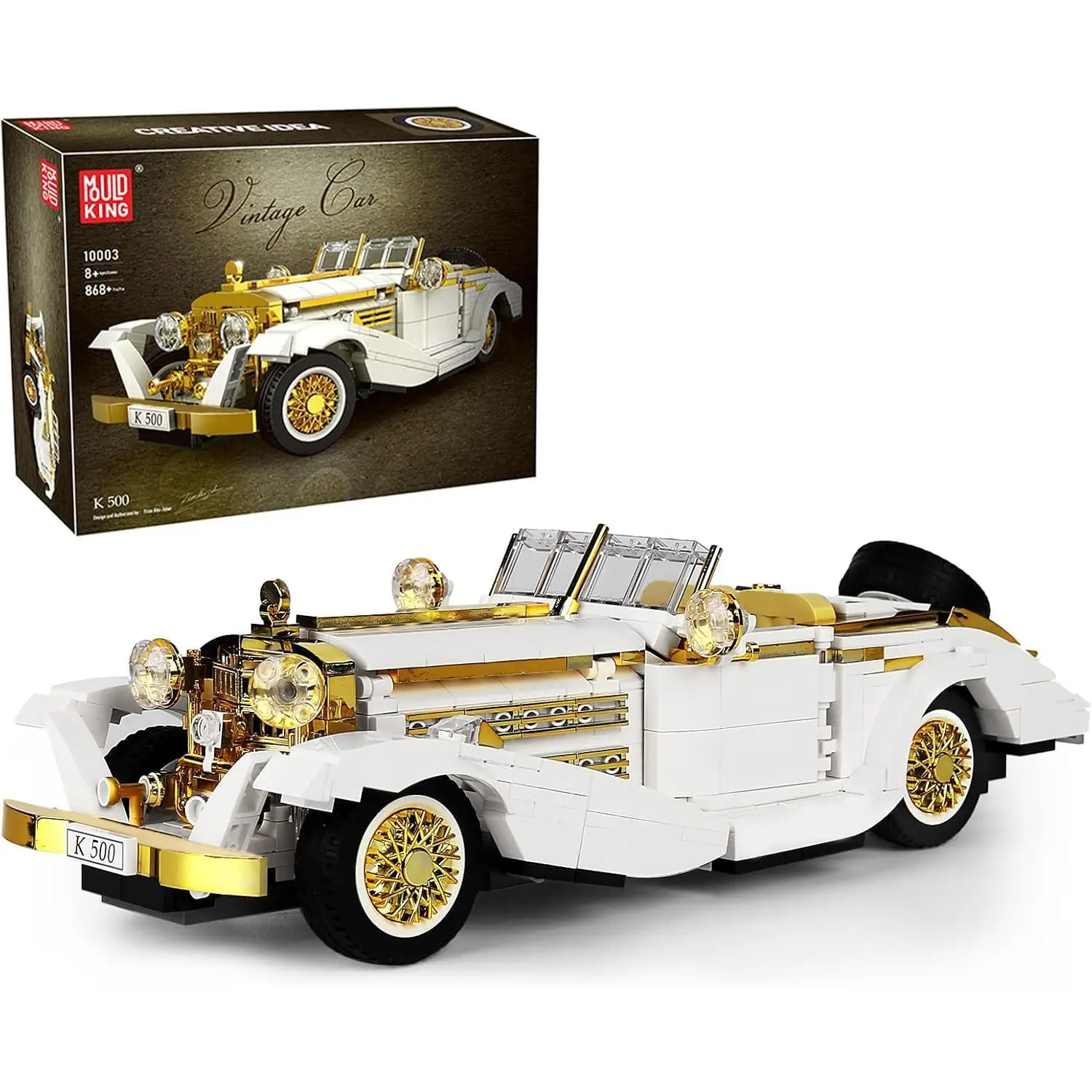 

Mold King 10003S классическая модель автомобиля комплект MOC K500 винтажный автомобиль строительные блоки игрушки подарок для детей взрослых коллекции любителей