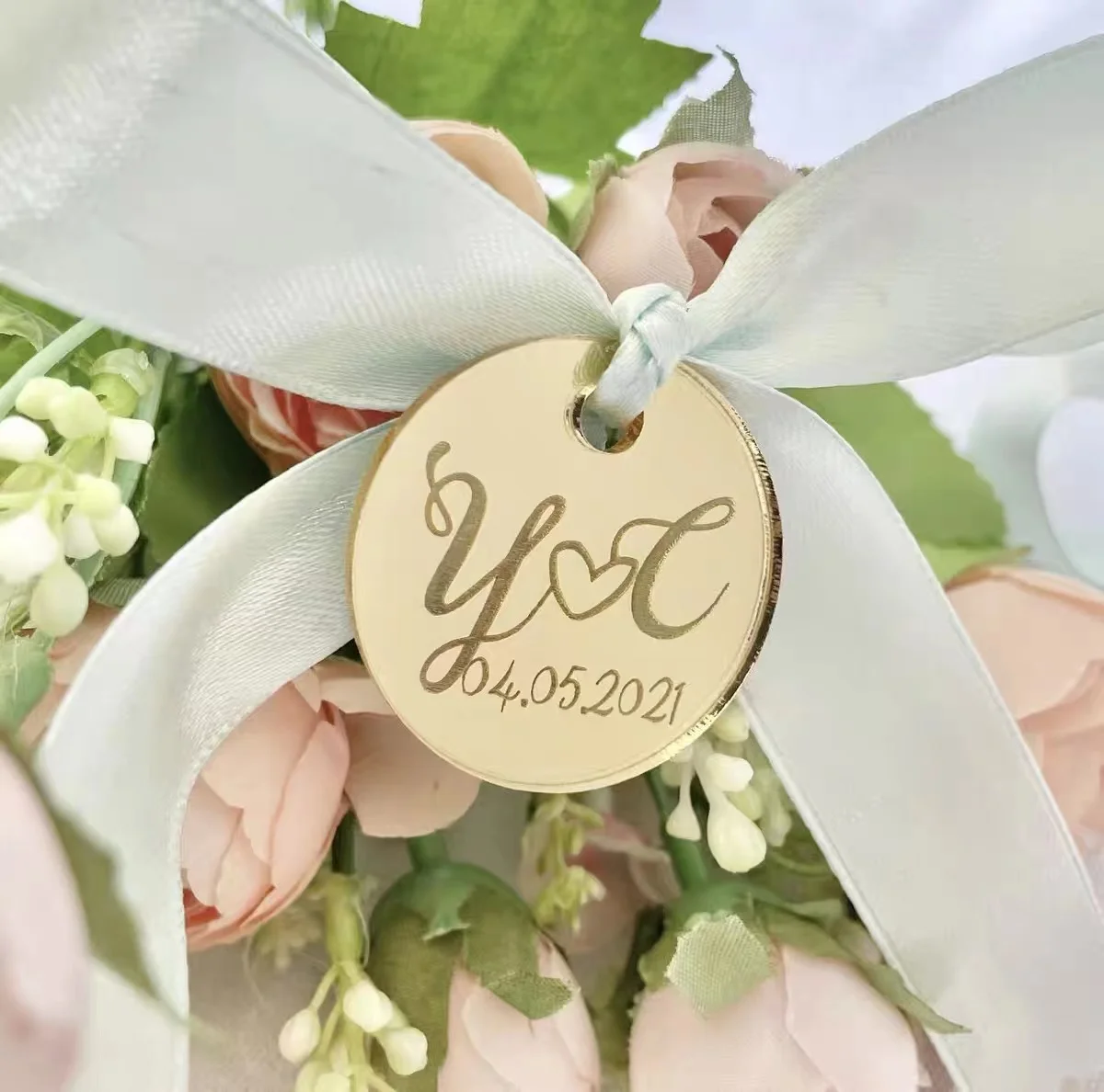 20/50pcs Customzied Acrylic PlaneTag Engraved LOGO Text  Wedding Baby Shower Birthday Party Favor Gifts Accessoried