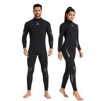 3mm Diving Suit Men's One-piece Warm Surfing Diving Suit Women's Long Sleeved Cold Resistant Snorkeling Suit