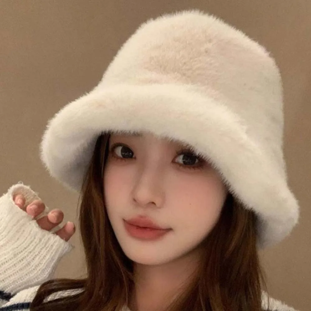 مزاجه أفخم أفخم غطاء حوض دفئا بلون الشتاء صياد قبعة لينة تنوعا مكافحة البرد قبعة بحافة التسوق #2