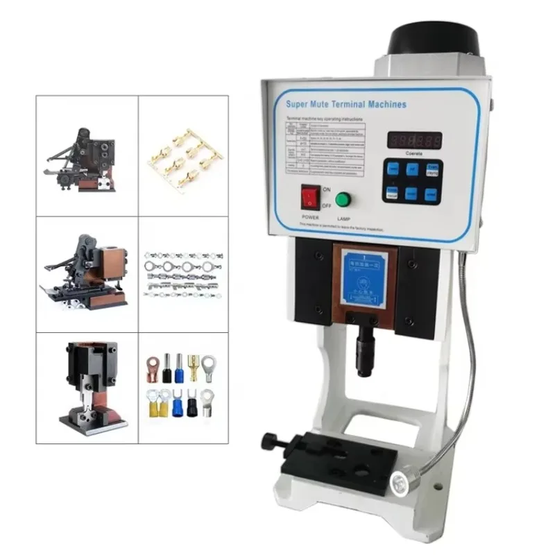 

1.5T 2T super mute OTP semi automatic electrical terminal crimping tools cable wire crimping machine with crimping mold