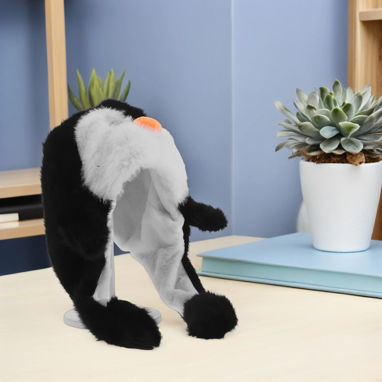 Cappello con orecchie in movimento, berretto invernale caldo con paraorecchie, berretto Kawaii per donne e ragazze, cappello interattivo con animali, simpatico cappello riscaldante per le orecchie