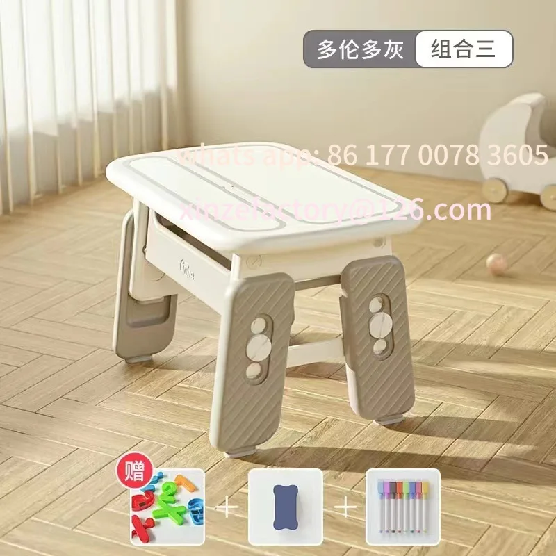 طاولة دراسة قابلة للتخصيص، طاولة ألعاب رفع منزلية متعددة الوظائف، طاولة دراسة وكراسي للأطفال حديثة وبسيطة #1