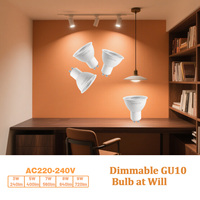 1-10PCS  80LM/W  Foco Led GU10 Spotlight Bulb 38 Bean Angle Hight CRI 3W 5W 7W 8W 9W No Flicker Lamps 220V Replace Halogen Lamp