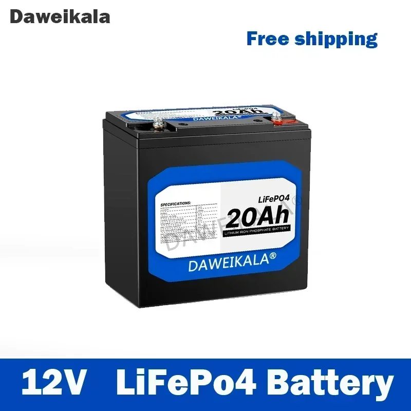 large capacity battery 12v 20ah 50ah 100ah 150ah 200ah lifepo4 battery lithium iron phosphate battery built-in bms solar boat