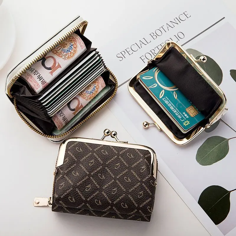 Wallet For Women Fashionable Compact Short Zero Wallet Large Capacity Clip Bag Multi Card Slot Card Bag