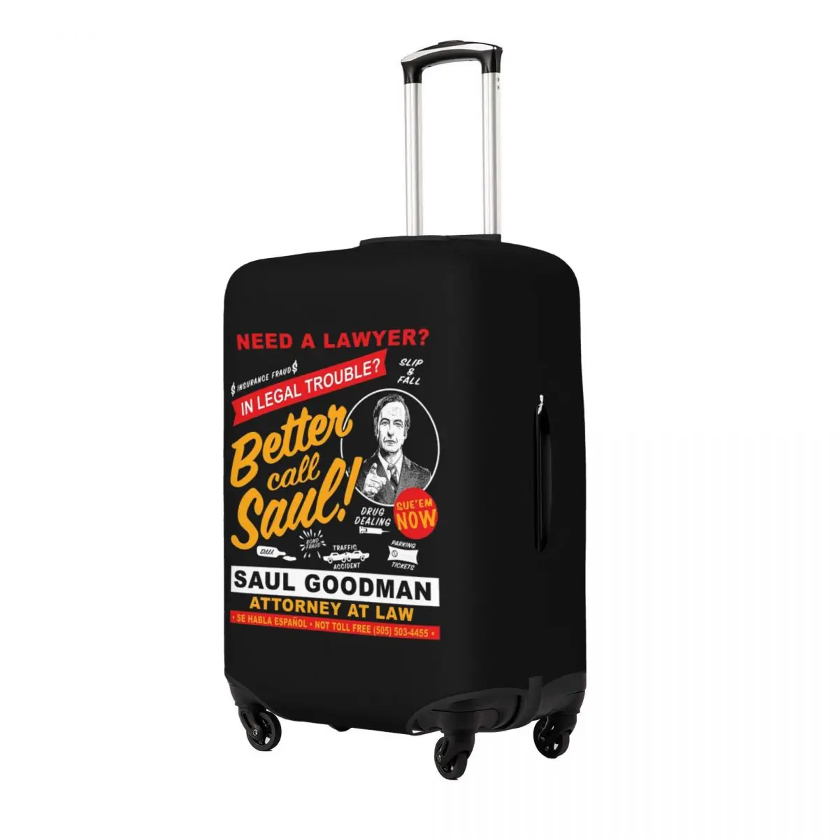 

Need A Lawyer Then Call Saul Dk Suitcase Cover Protection Elastic Trip Luggage Protector Covers for 18-32 Inch
