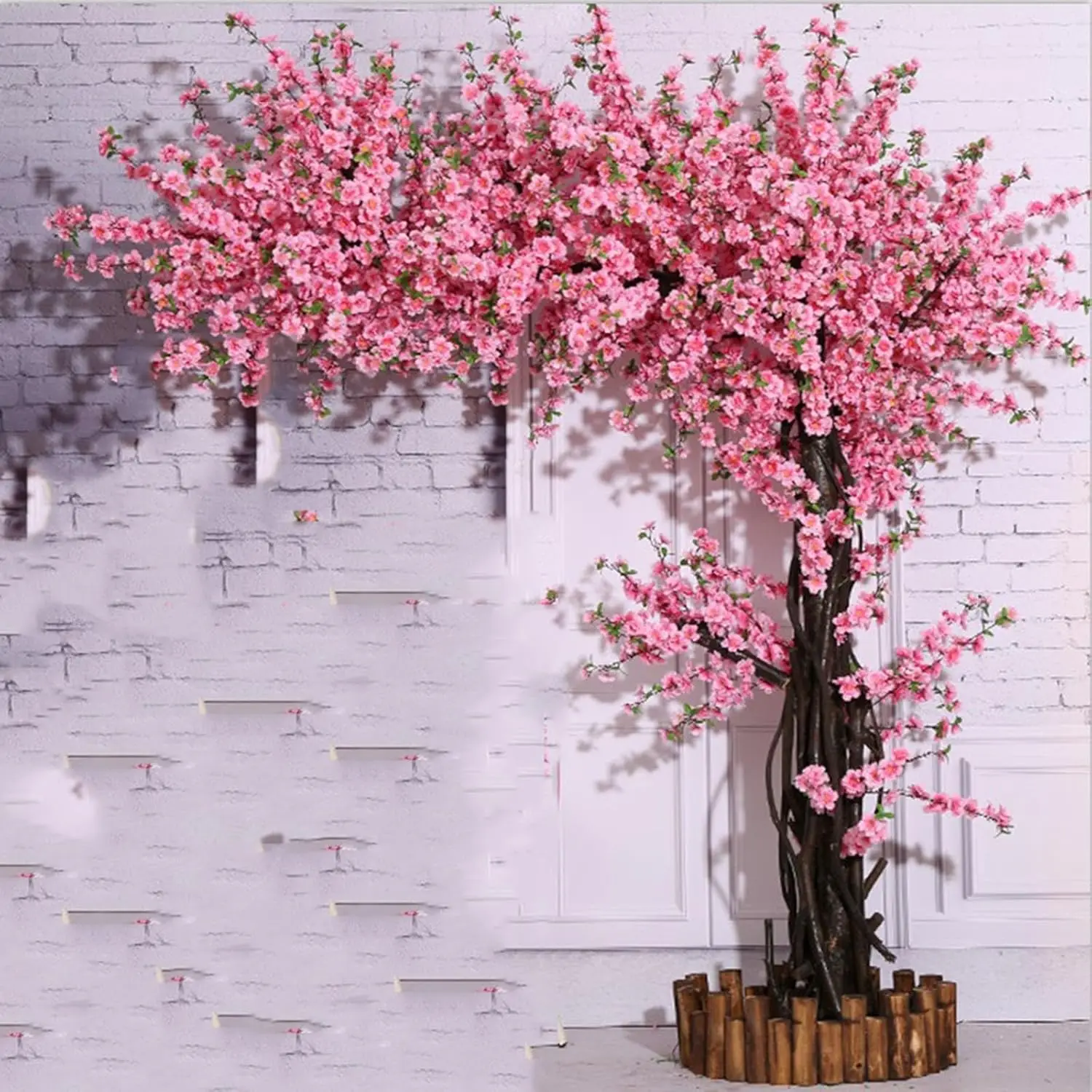 

Artificial Peach Tree Simulation Peach Blossom Tree - Indoor Outdoor Living Room Bedroom Wedding Hotel Simulation Flower Decor