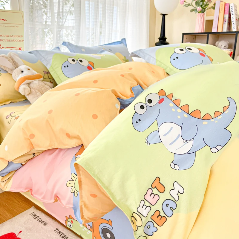 1pc 100%Cotton Duvet Cover Cartoon Style Quilt Cover for Kids Single/Queen/King Size housse de couette Cotton (No Pillowcase)