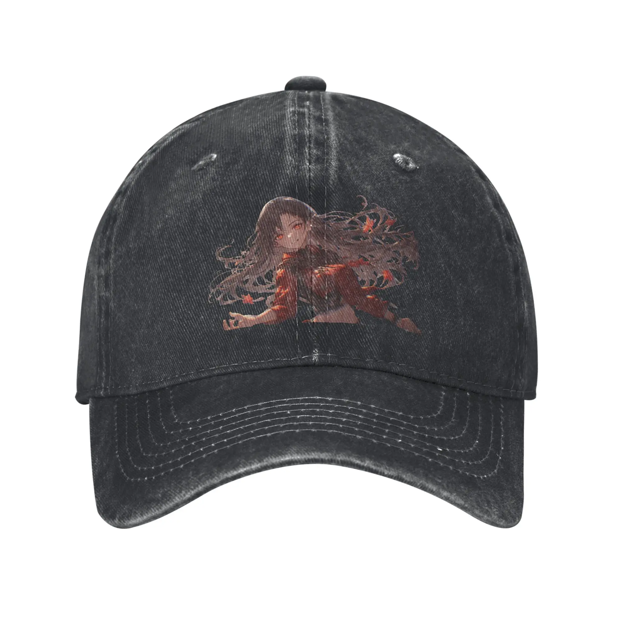 dark fantasy anime girl art Fashion Baseball Cap  Windproof Sport Cap  Family Trip Sport Cap
