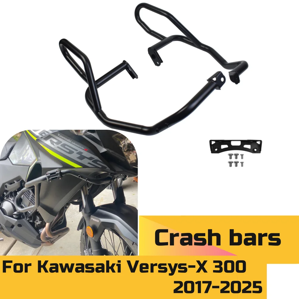 

Versys X300 Engine Guard Highway Crash Bars Motorcycle Frame Protection Bumper For Kawasaki Versys-X 300 2017-2025 Accessories