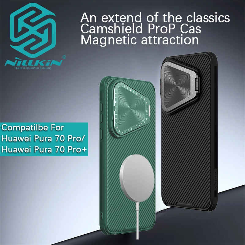 Nillkin For Huawei Pura 70 Pro Magsafe/Pura 70 Plus CamShield Prop Magnetic Lens opening and closing cover supports phone case