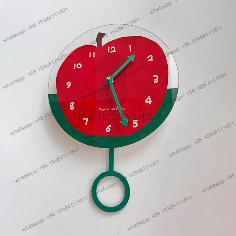 Cartoon Restaurant Wall Clocks Fashion Modern Cute Bedrooms Wall Clocks Digital Living Room Relogio De Parede Room Decorations