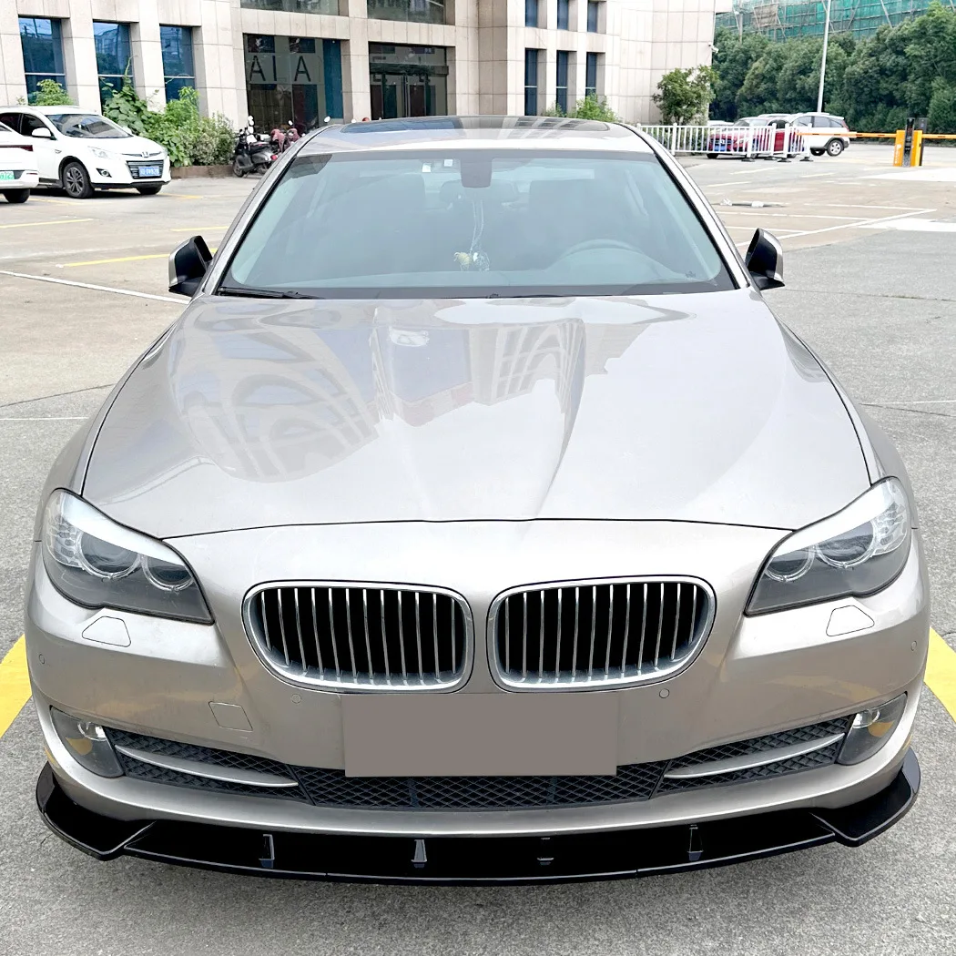 

For BMW 5 Series F10 2011-2014 Standard Version Front Bumper Lip Splitter Gloss Black ABS Plastic Spoiler
