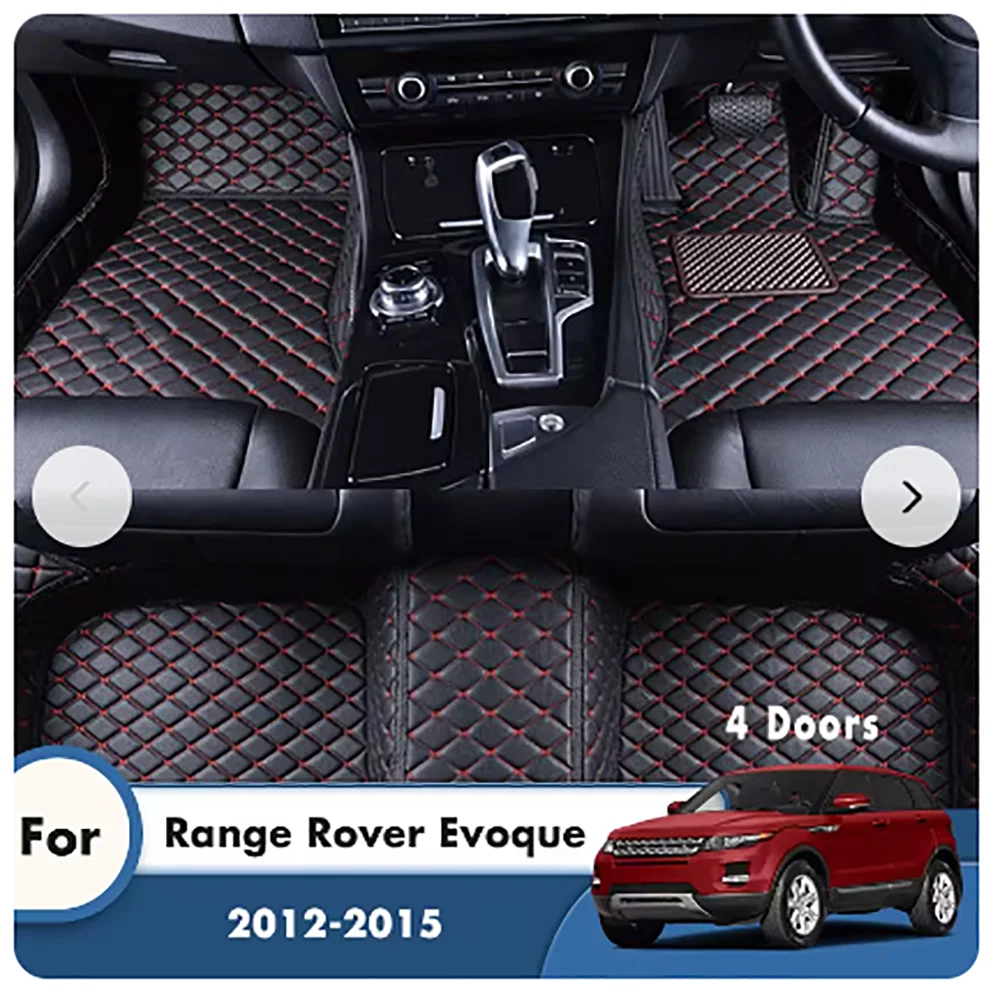 

Автомобильные коврики для Range Rover Evoque SUV 4 door 2015 2014 2013 2012, кожаные коврики, аксессуары для интерьера автомобиля, накладка