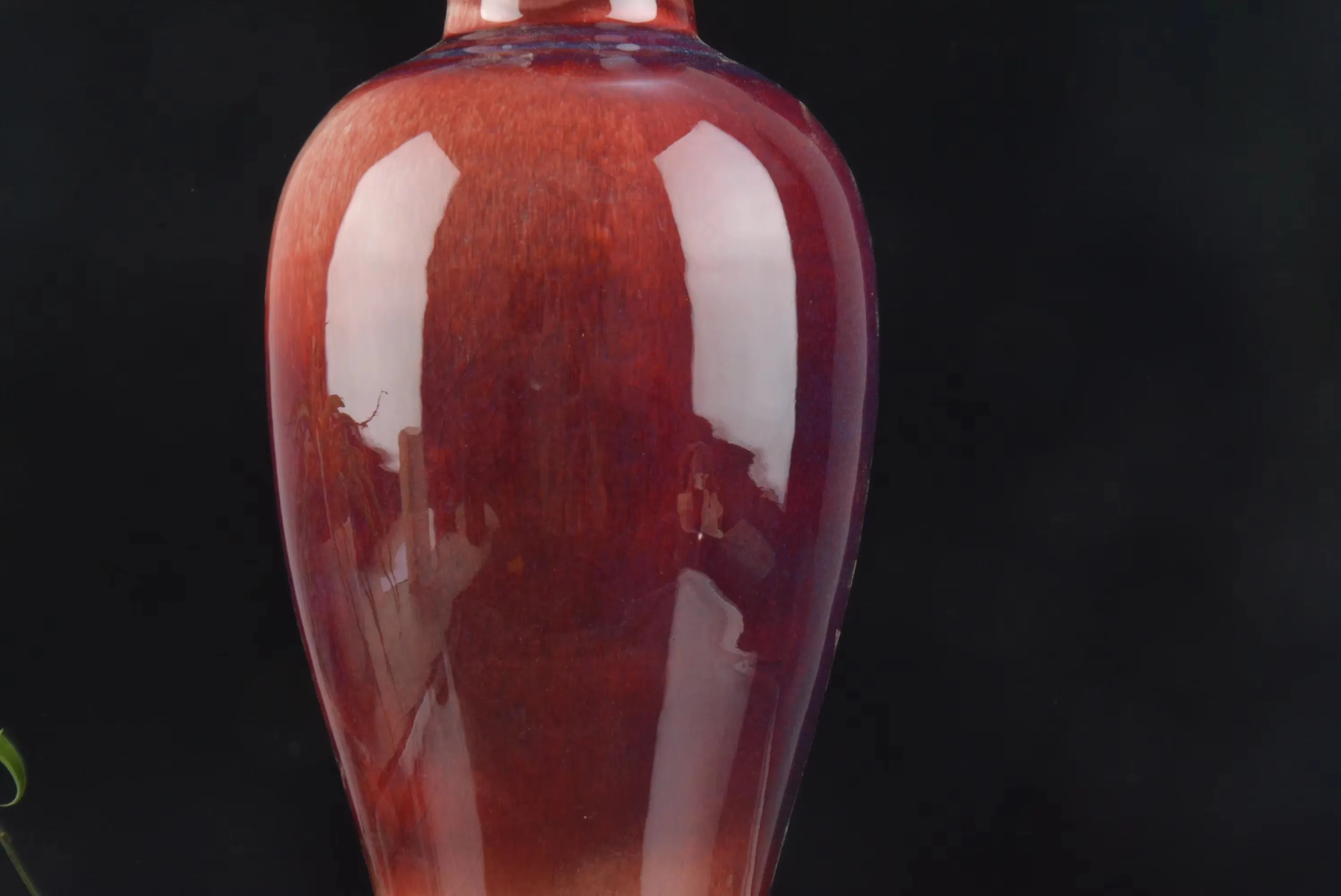 Antique QingDynasty porcelain vase,Jun kiln red&blue glaze vase,#03,Decorations,collection &Adornment,Free shipping